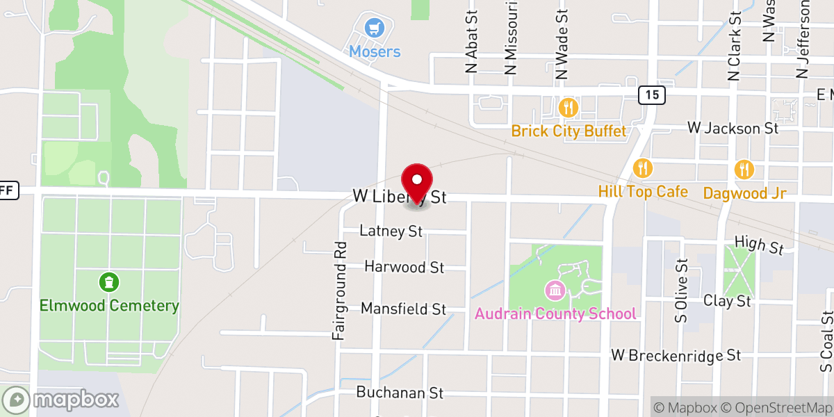 Map showing location of Refuge Ministries
