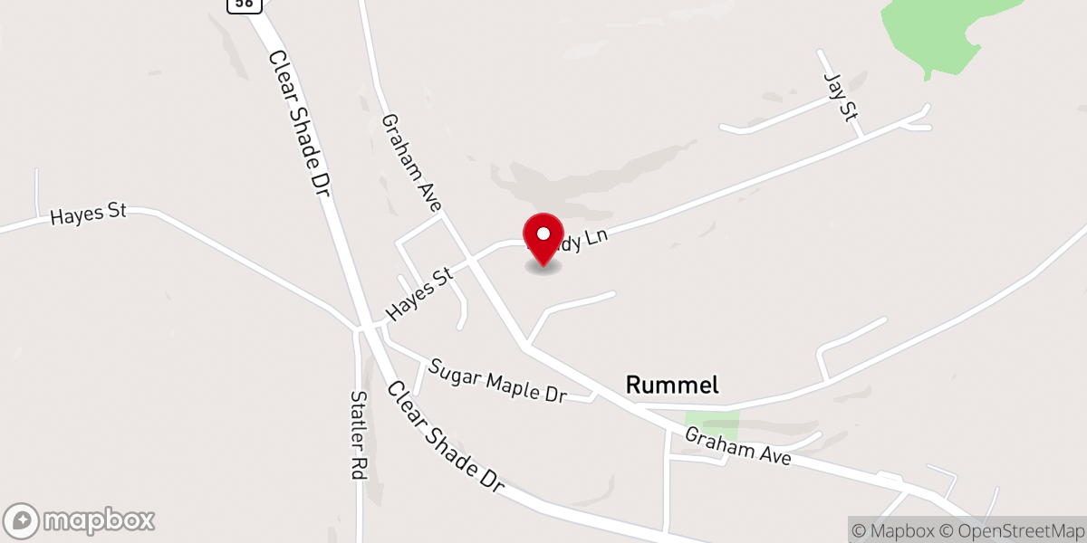 Map showing location of Good Shepherd Lutheran Church