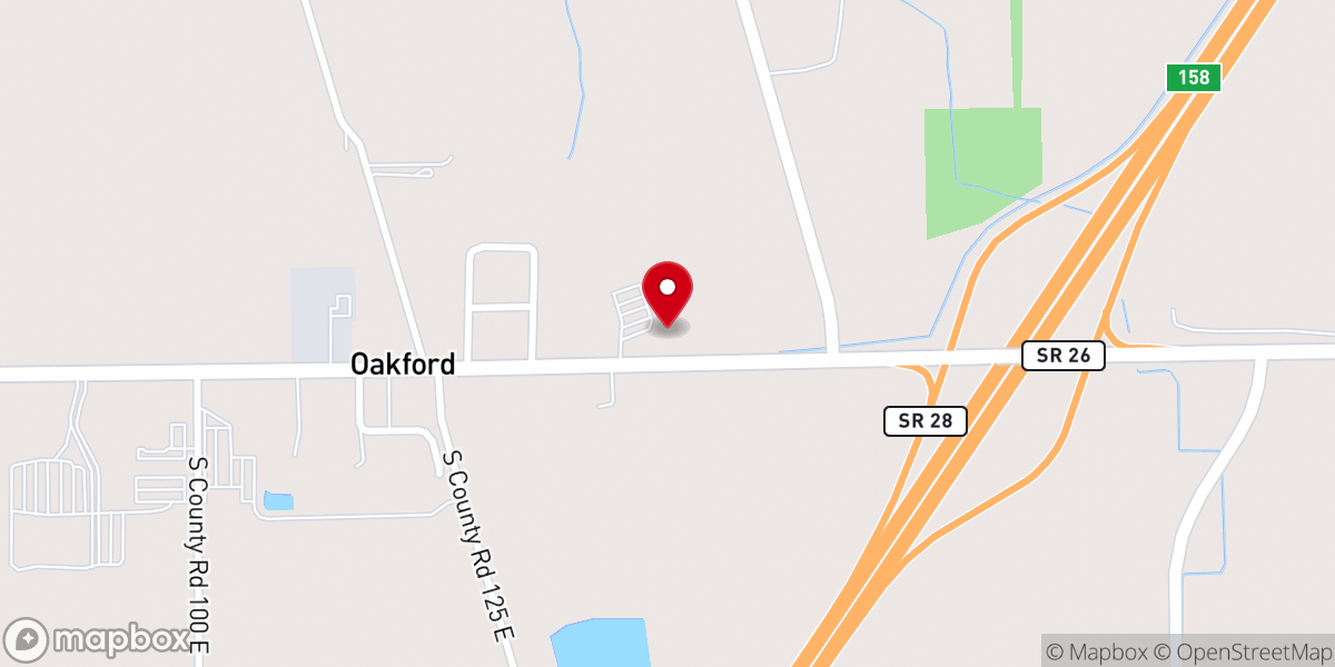 Map showing location of Fairfield Christian Church