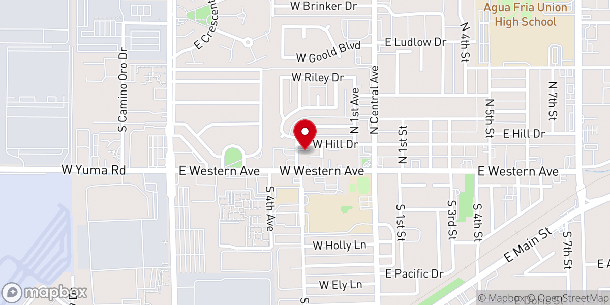 Map showing location of The Salvation Army Estrella Mountain