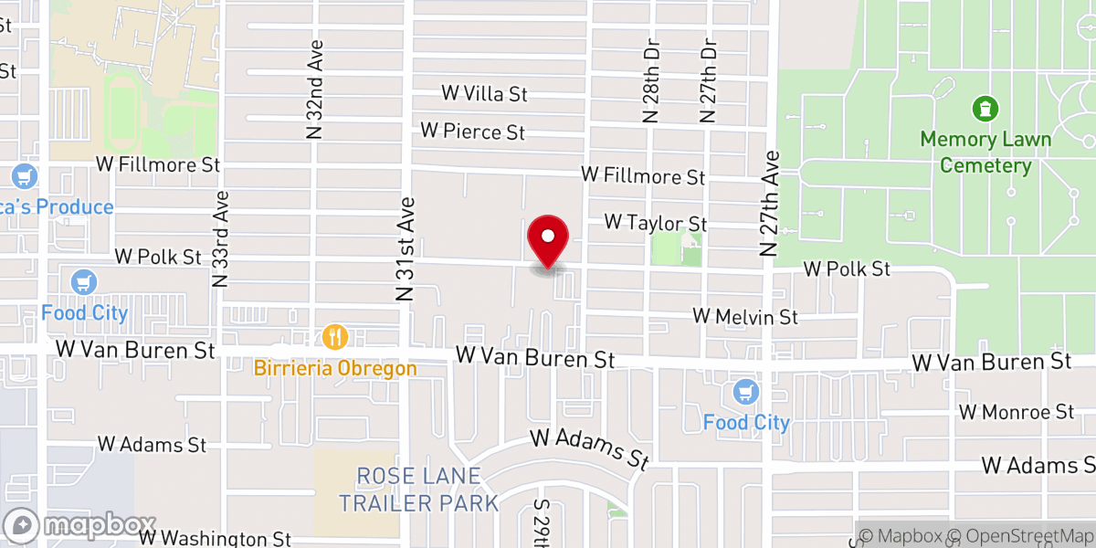 Map showing location of The Evangelical Baptist Church- Anchor Christian School