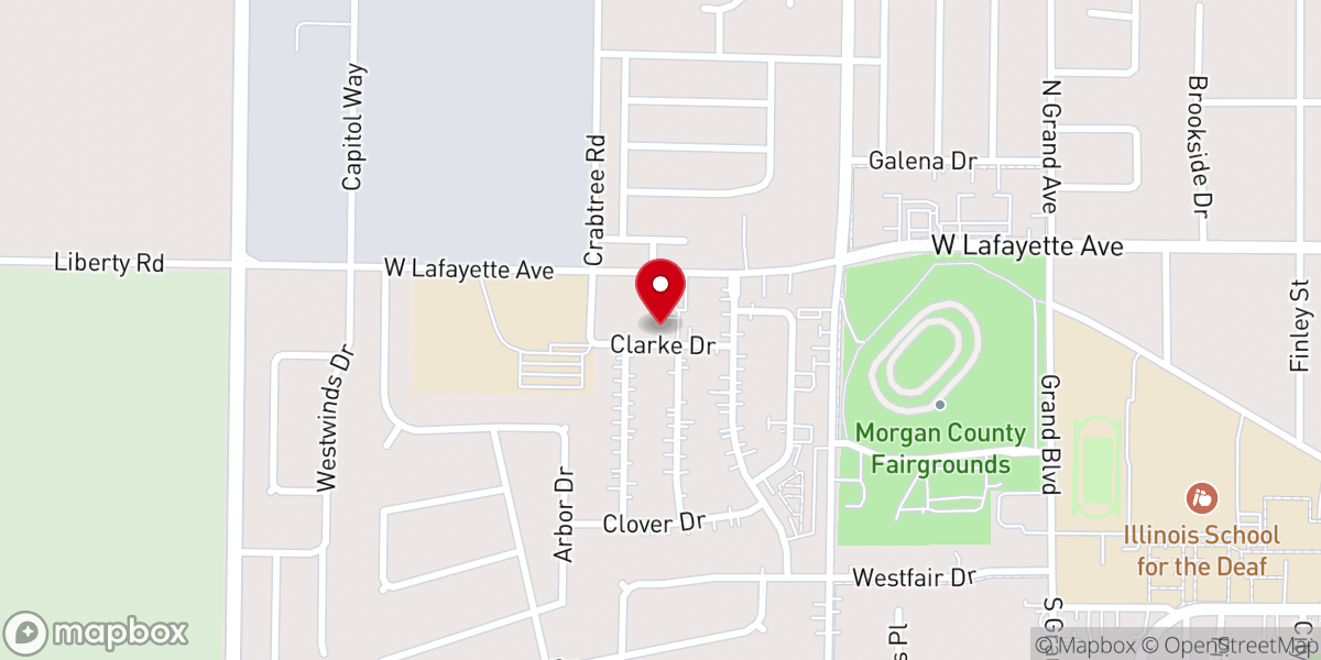 Map showing location of Westfair Christian Academy