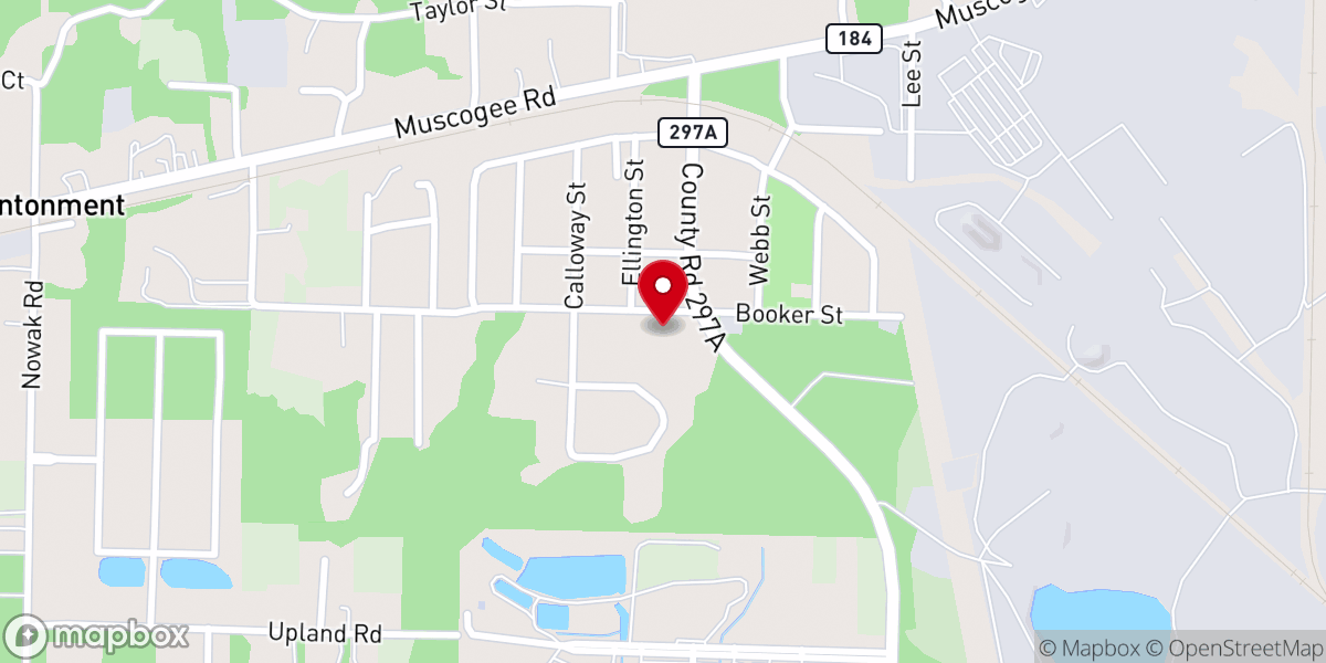 Map showing location of Heritage Baptist Church Cantonment