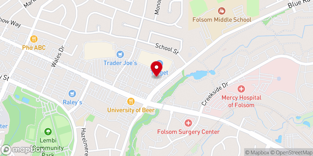 Map showing location of Abundant Life Church