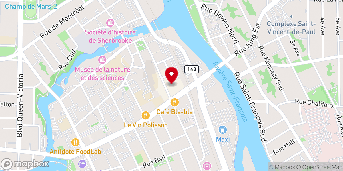 Map showing location of MINISTÈRE DE LA PENTECÔTE DES APÔTRES (MINISTÈRE MPA)