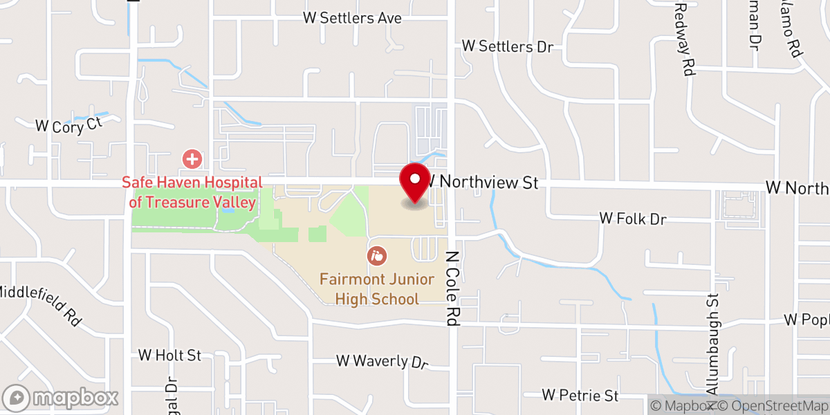 Map showing location of St Mark's Catholic School