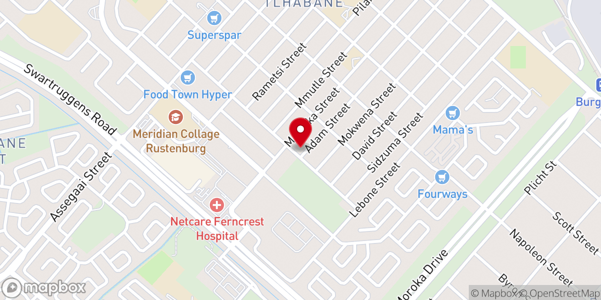 Map showing location of THE ANGLICAN CHURCH OF SOUTHERN AFRICA