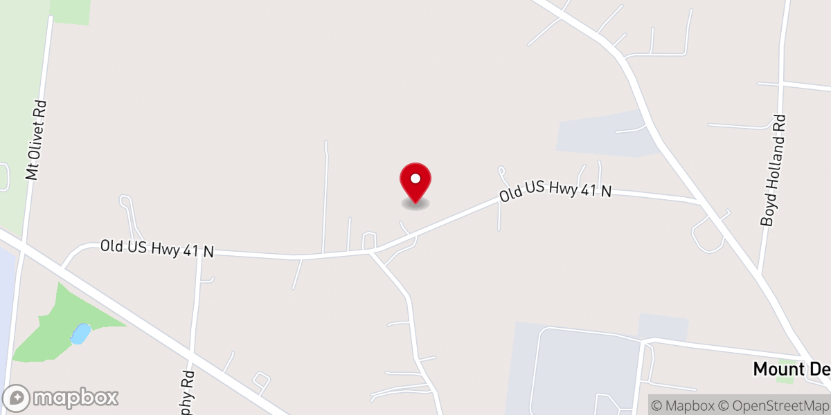Map showing location of The MT Olive Missionary Baptist Church of Springfield Mo