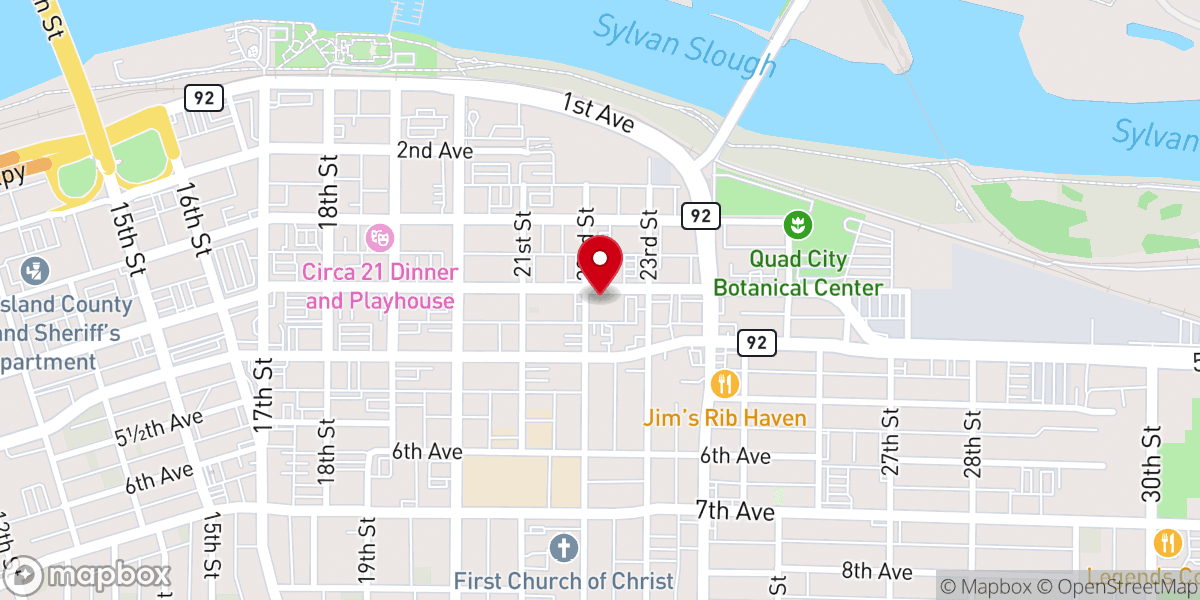 Map showing location of St. Mary Catholic Church