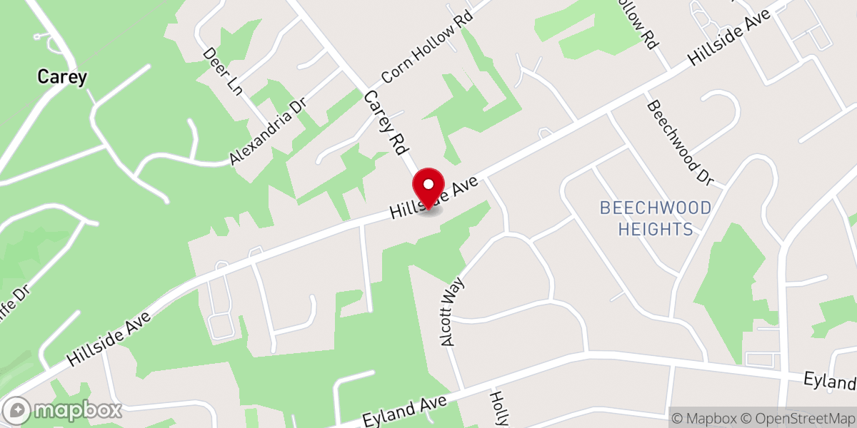 Map showing location of St. Dunstan's Episcopal Church