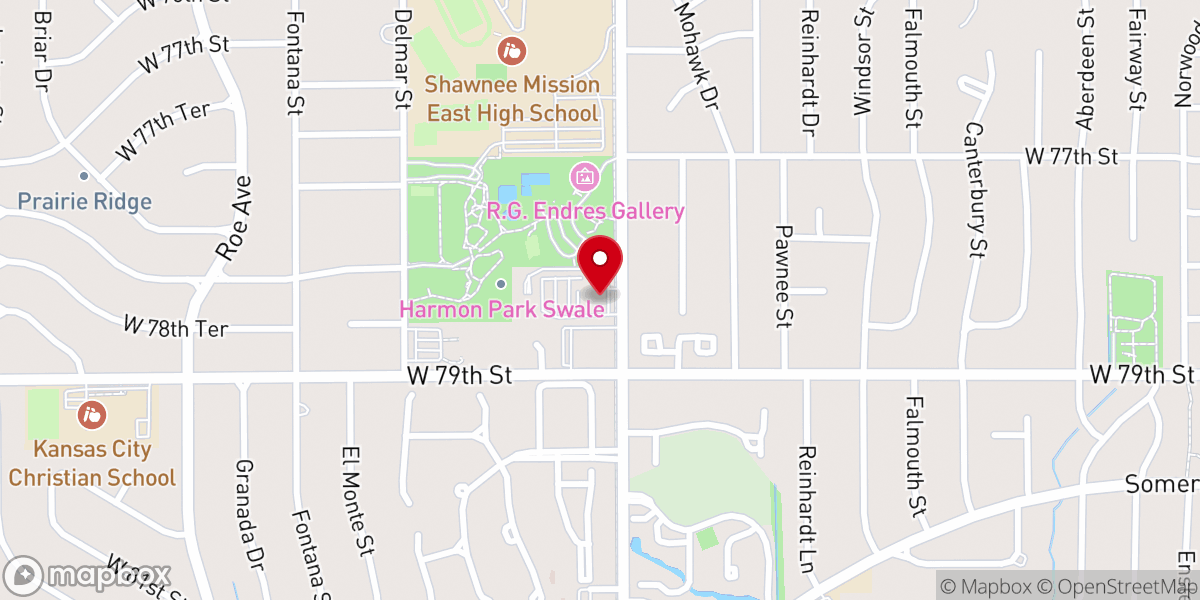 Map showing location of Mission Road Bible Church