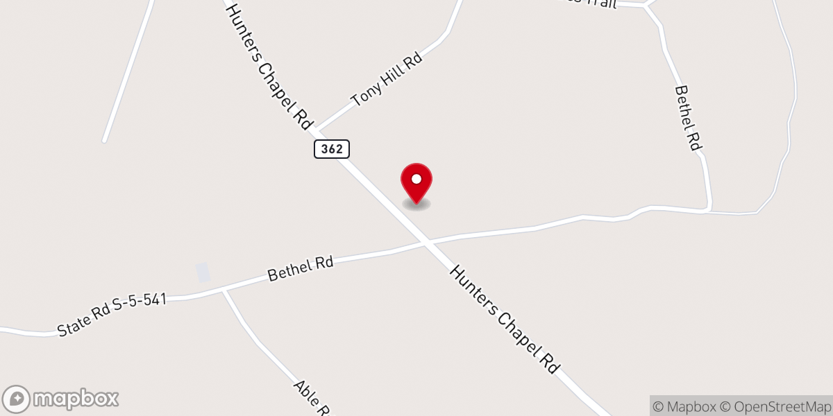 Map showing location of Fish Pond Church