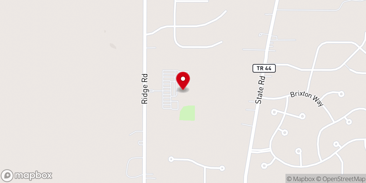 Map showing location of Northside Christian Church