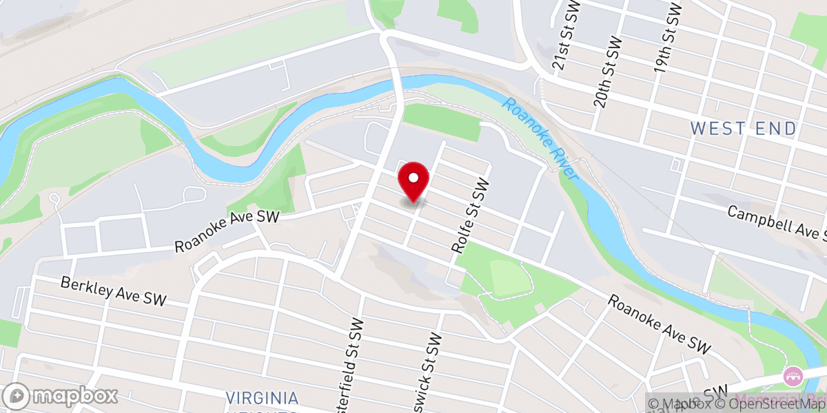 Map showing location of Church of God of Prophecy
