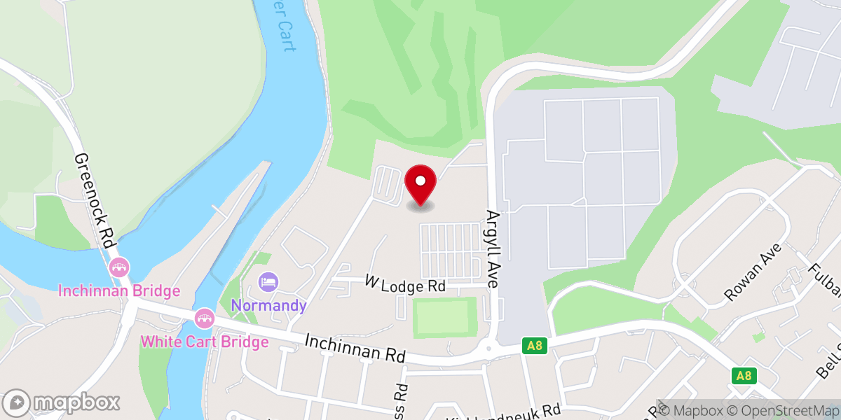 Map showing location of The Salvation Army Donation Centre+ Renfrew