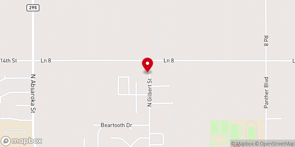 Map showing location of Powell Seventh-day Adventist Church