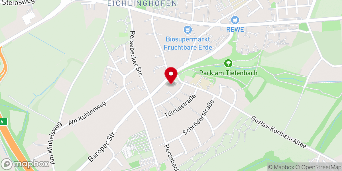 Map showing location of Maria Königin