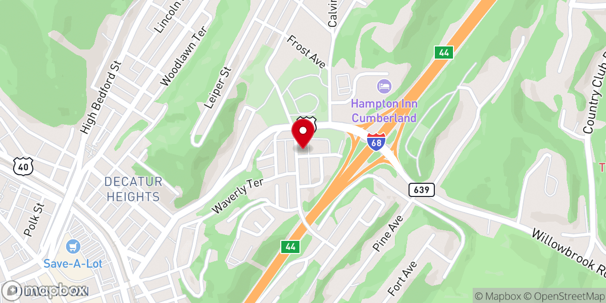 Map showing location of Melvin United Methodist Church