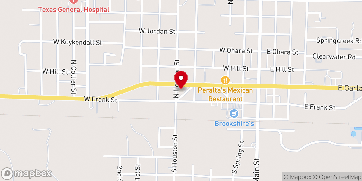 Map showing location of New Horizons Assembly of God