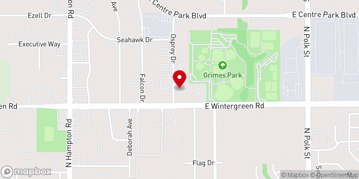 Map showing location of The Emerald Center