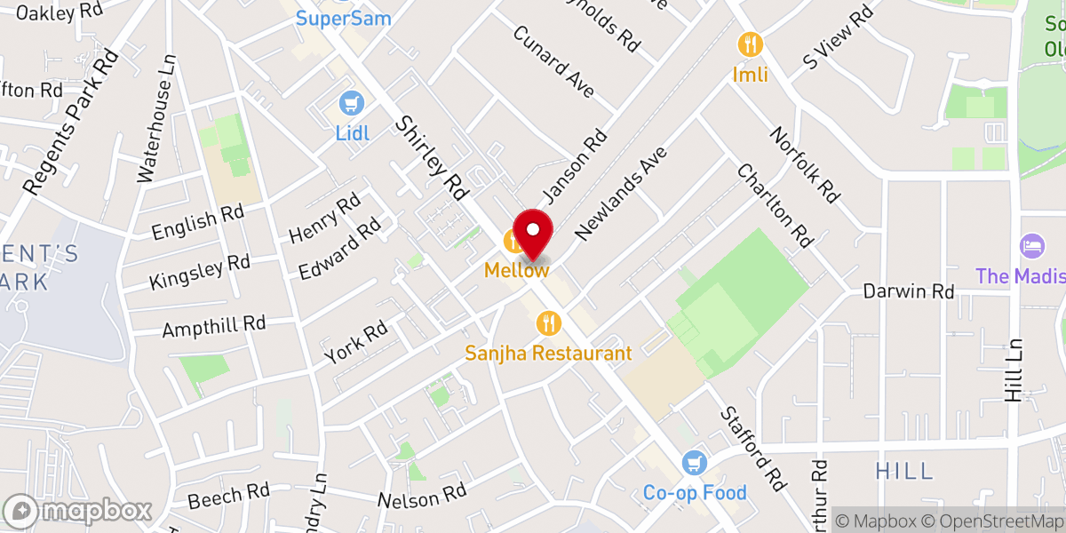Map showing location of Covenant Church