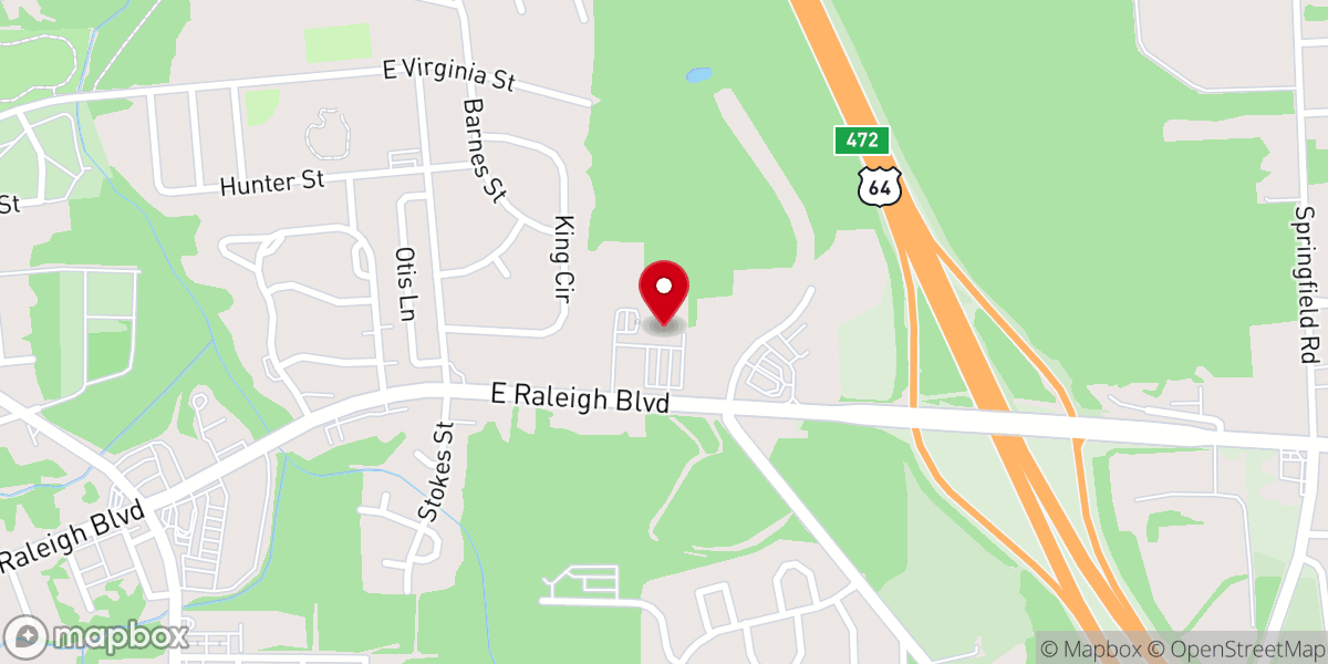 Map showing location of Showers of Blessing Christian Center