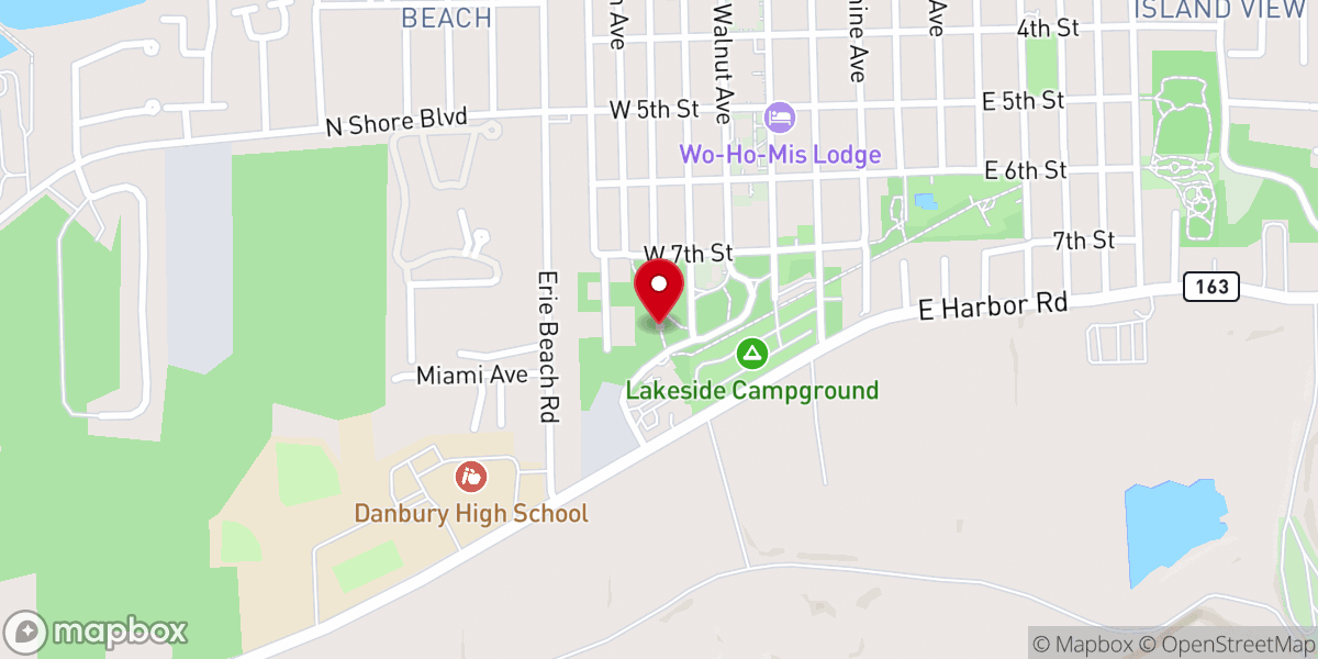 Map showing location of Chapel in the Woods