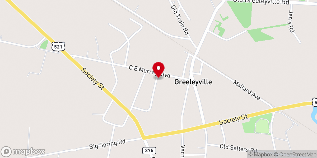 Map showing location of Wilson Chapel United Methodist Church