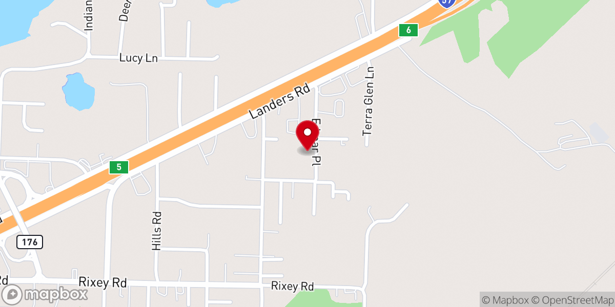 Map showing location of Church of Jesus Christ of the Apostolic Faith
