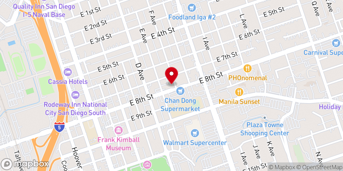 Map showing location of Parish Hall NC