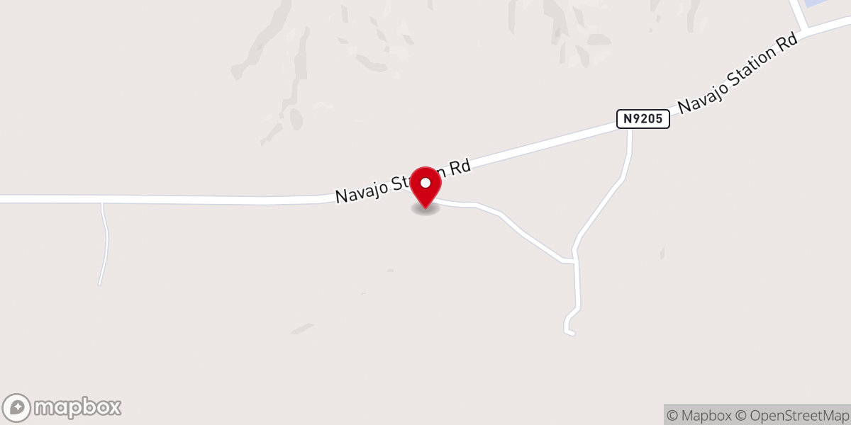 Map showing location of Navajo Station Church Of The Nazarene