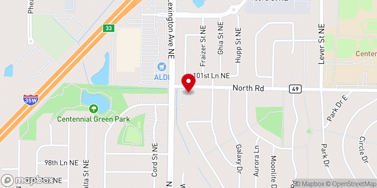 Map showing location of Living Faith Church