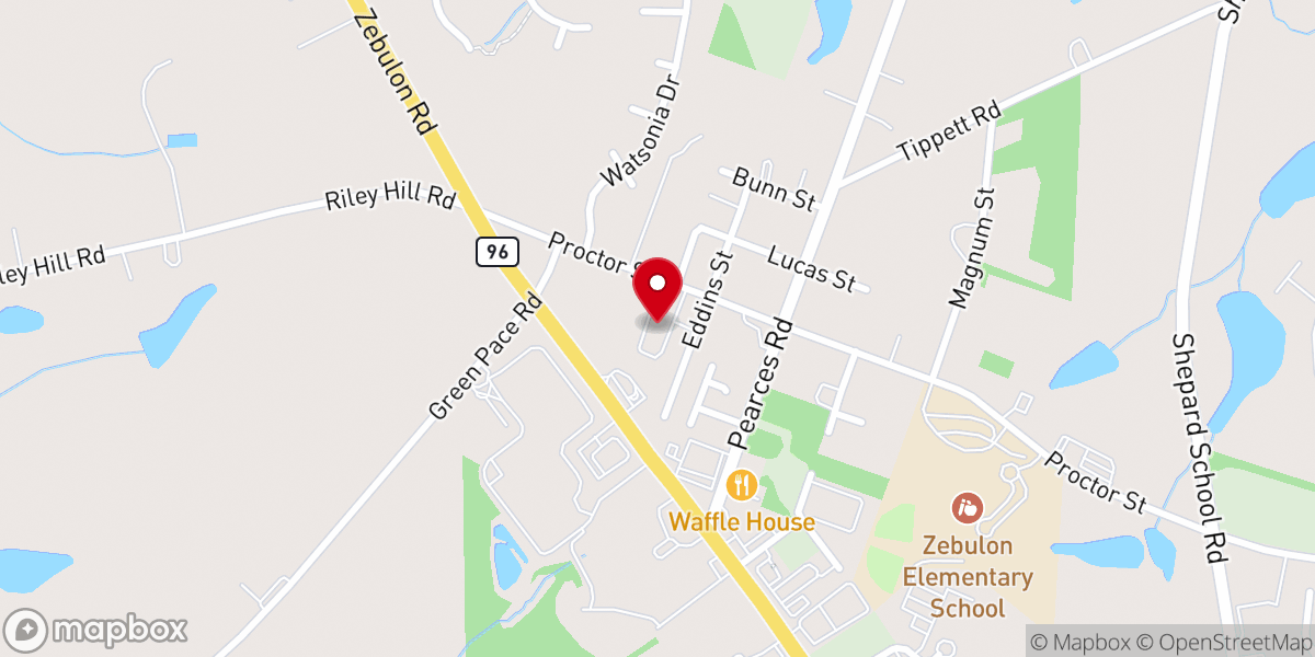 Map showing location of Wakefield Central Baptist Church