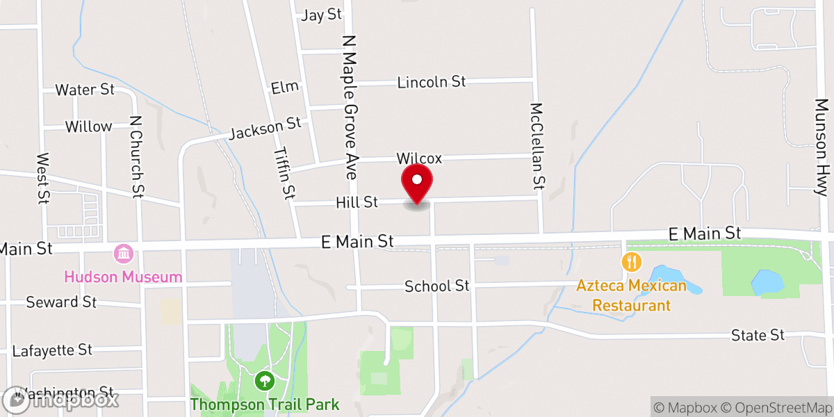 Map showing location of Wesleyan Church