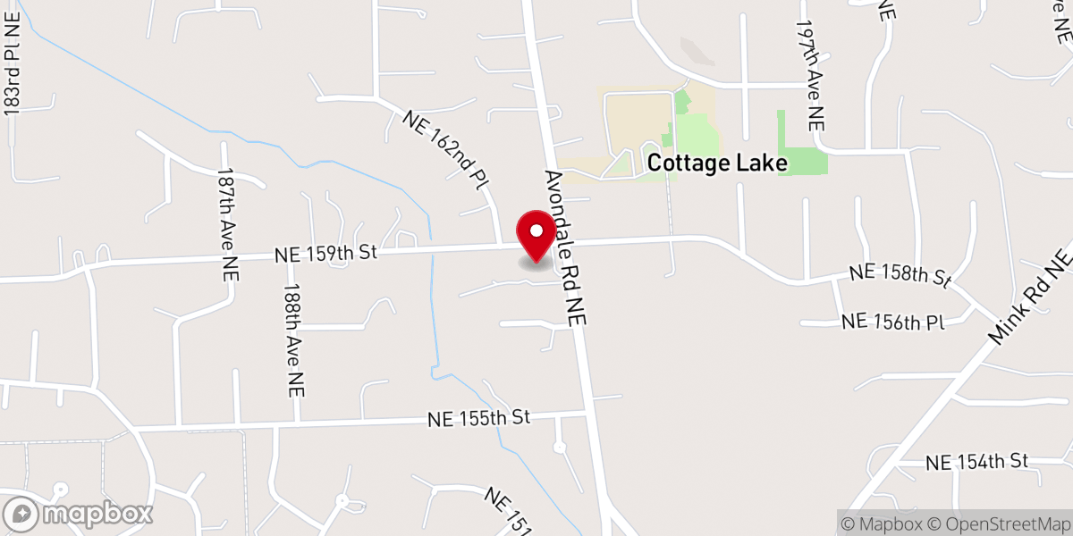 Map showing location of Freedom Church Northwest