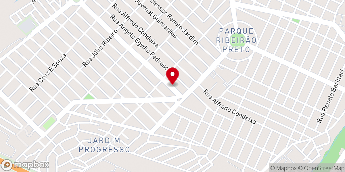 Map showing location of Assembleia de Deus Antioquia de Ribeirao Preto