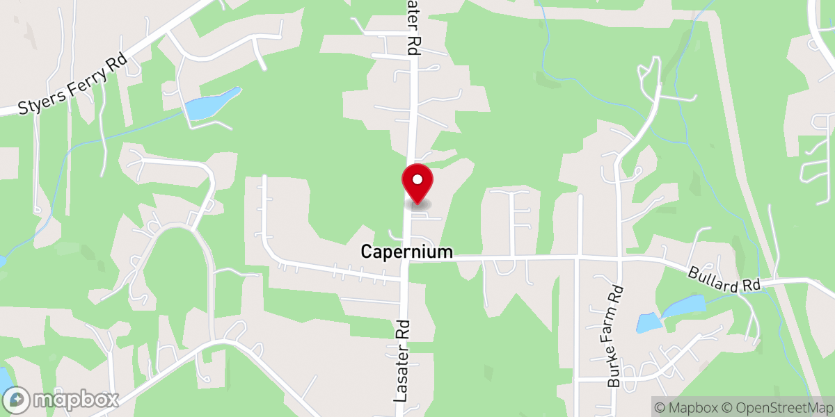 Map showing location of Warners Chapel Church of Christ