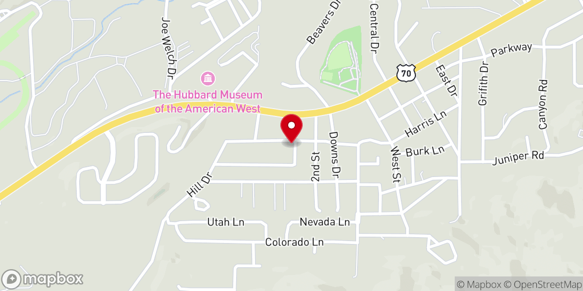 Map showing location of Mountain View Christian Academy
