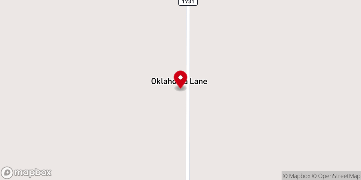 Map showing location of Oklahoma Lane Community Church