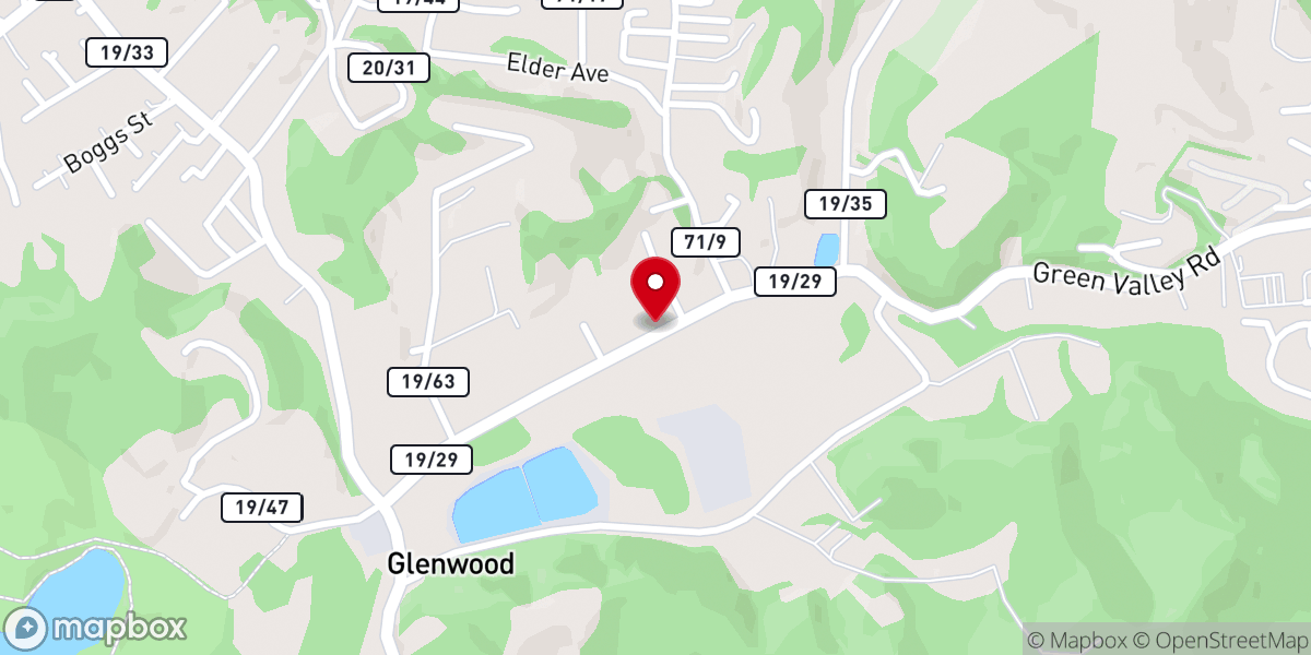 Map showing location of Calvary Tabernacle