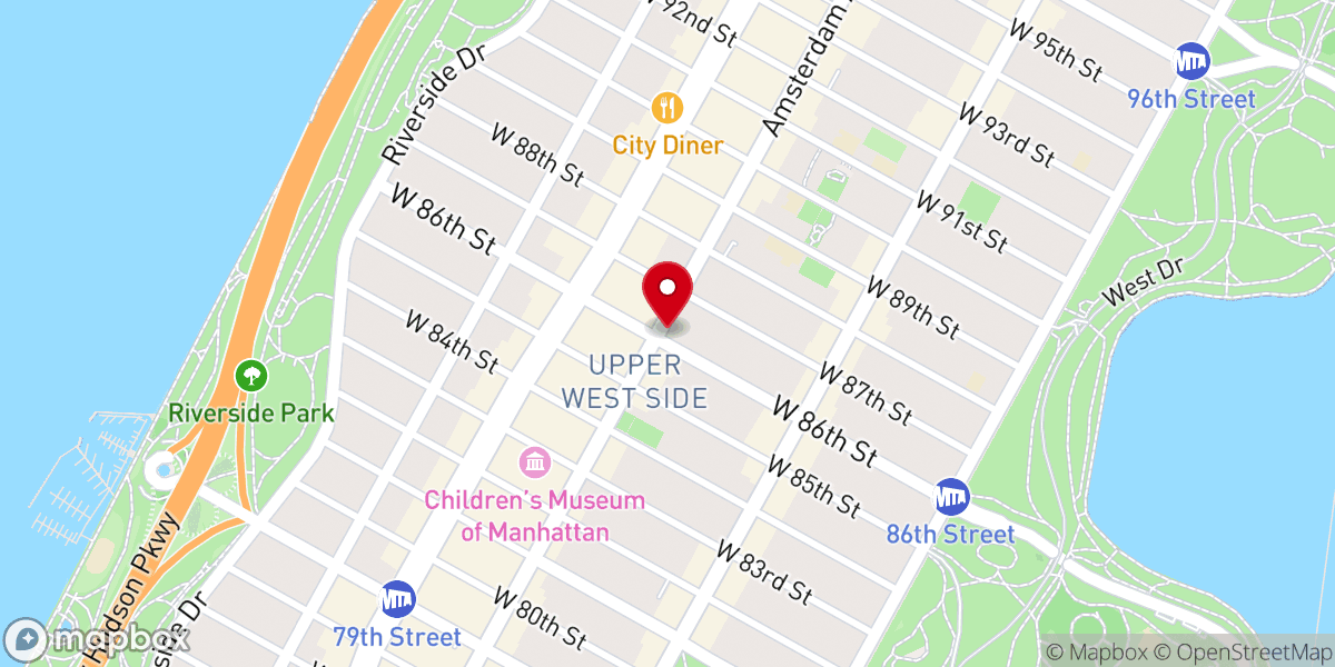 Map showing location of Omega Mission Presbyterian Church