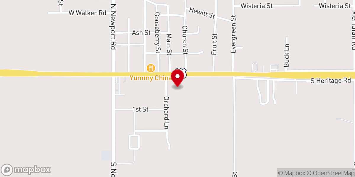Map showing location of First Baptist Church-Lone Grove
