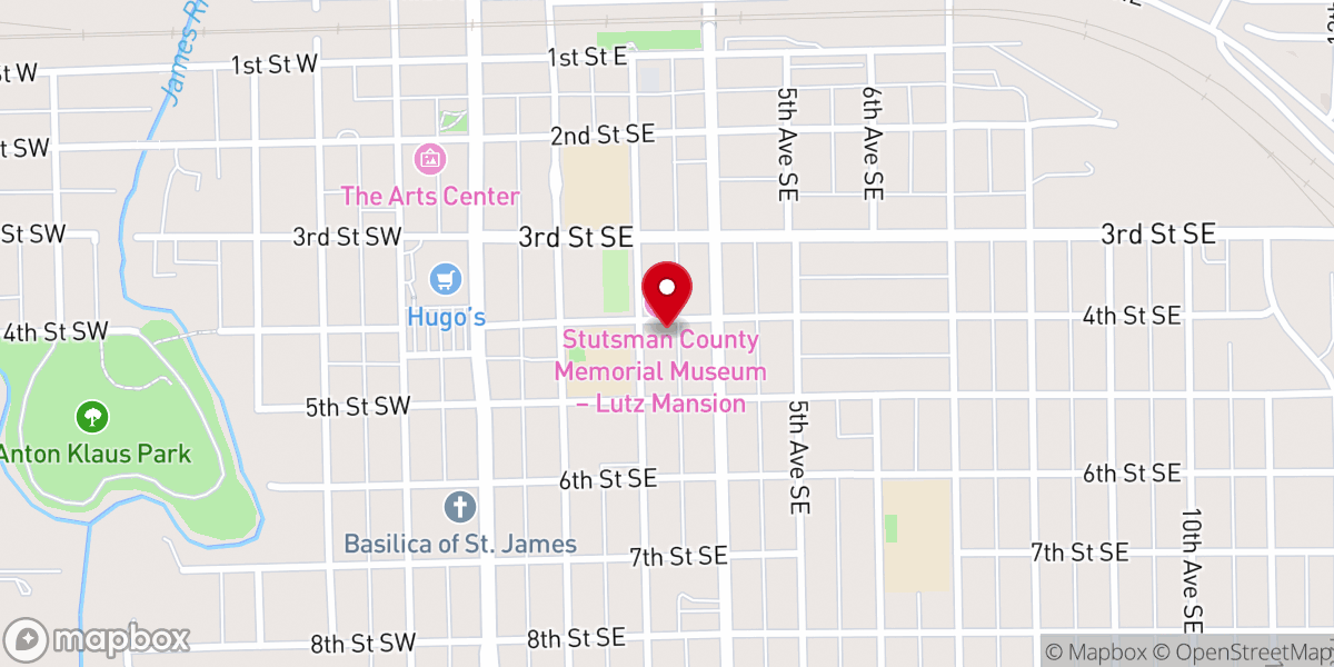 Map showing location of Buffalo City Church