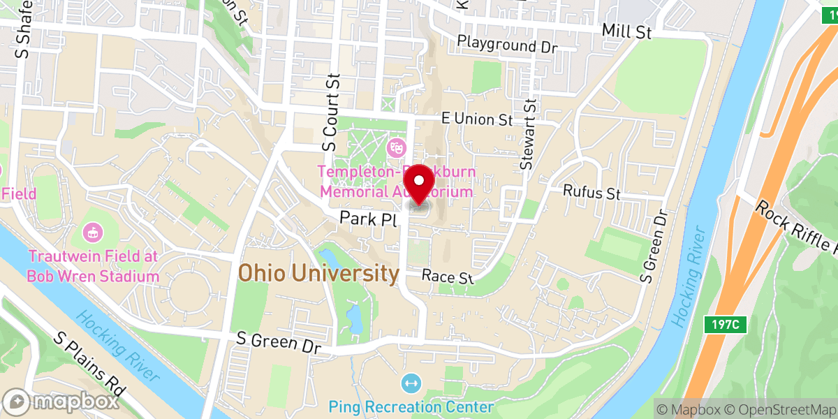 Map showing location of Episcopal Church of the Good Shepherd