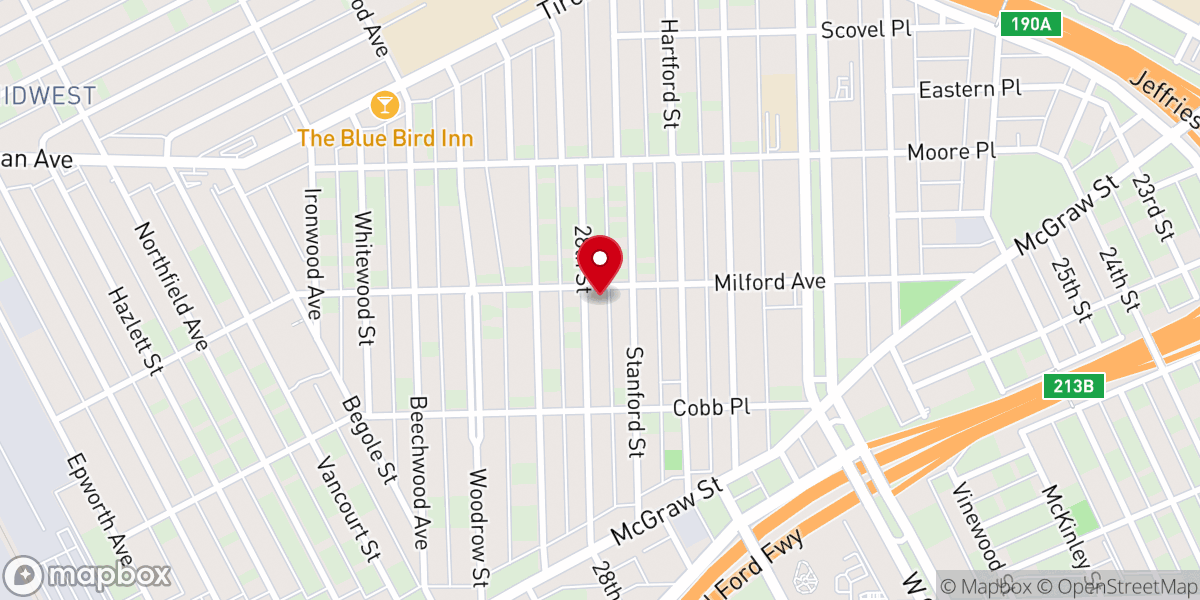 Map showing location of St. Cyprian's Episcopal Church