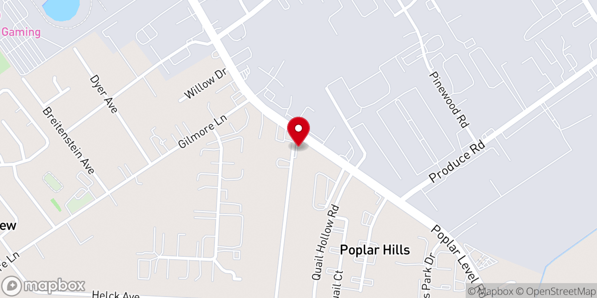 Map showing location of First Free Will Baptist Church