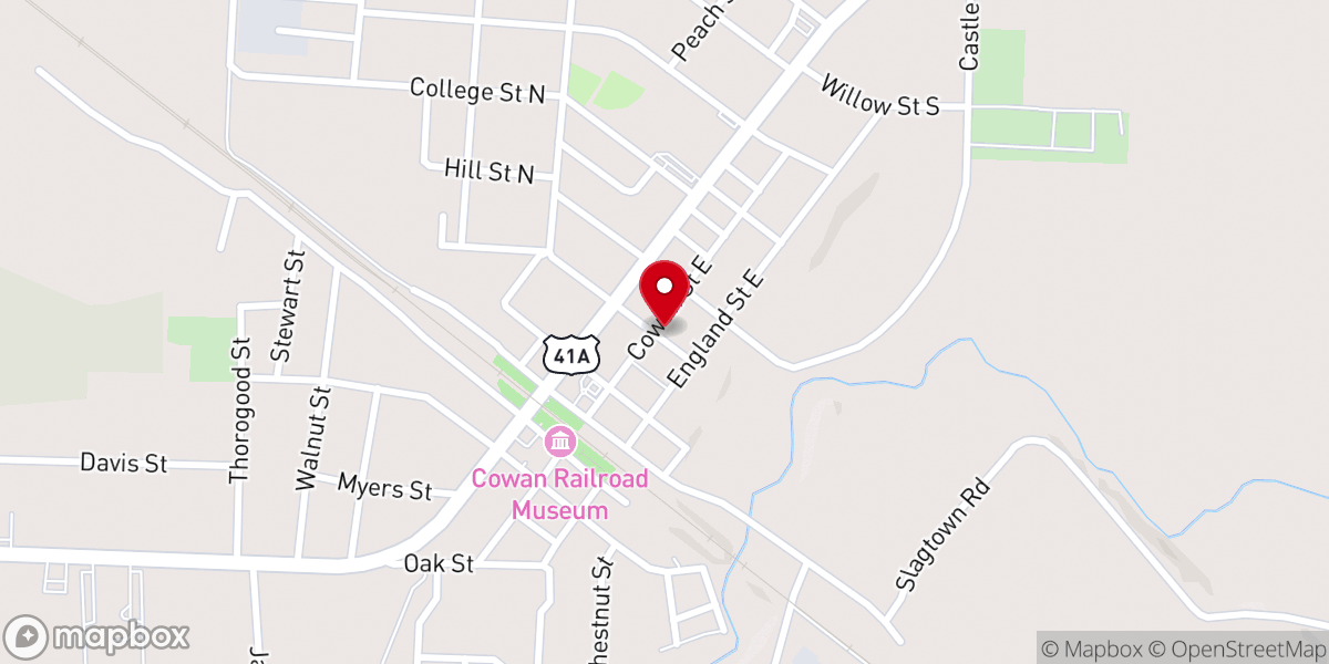 Map showing location of New Hope Church of God