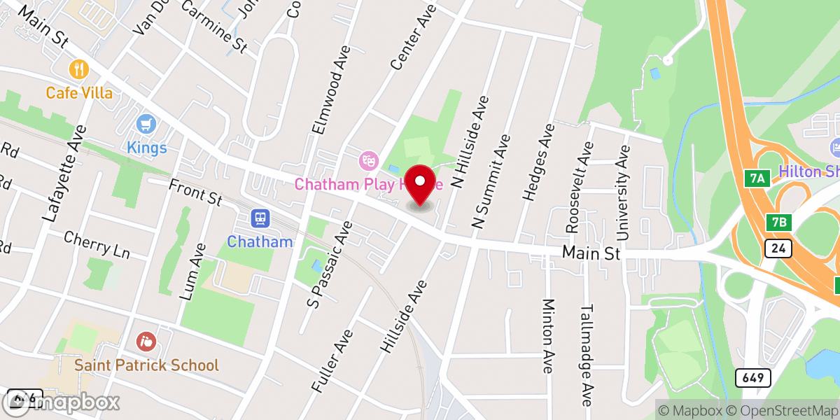 Map showing location of St. Paul's Episcopal Church