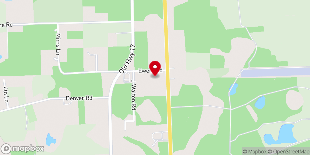 Map showing location of Crescent City Christian Academy