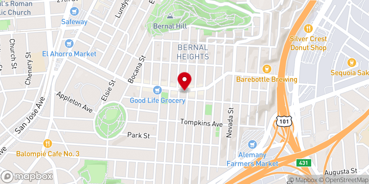 Map showing location of St Kevin's Catholic Church
